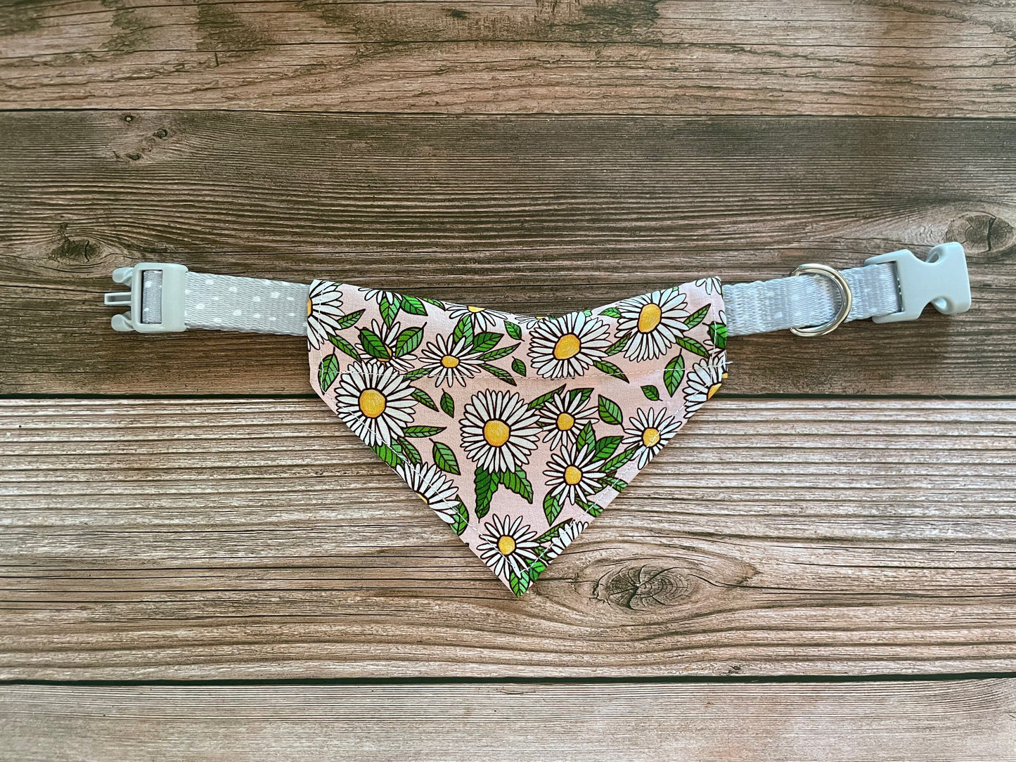 Pink Ditsy Summer Flower Dog Bandana