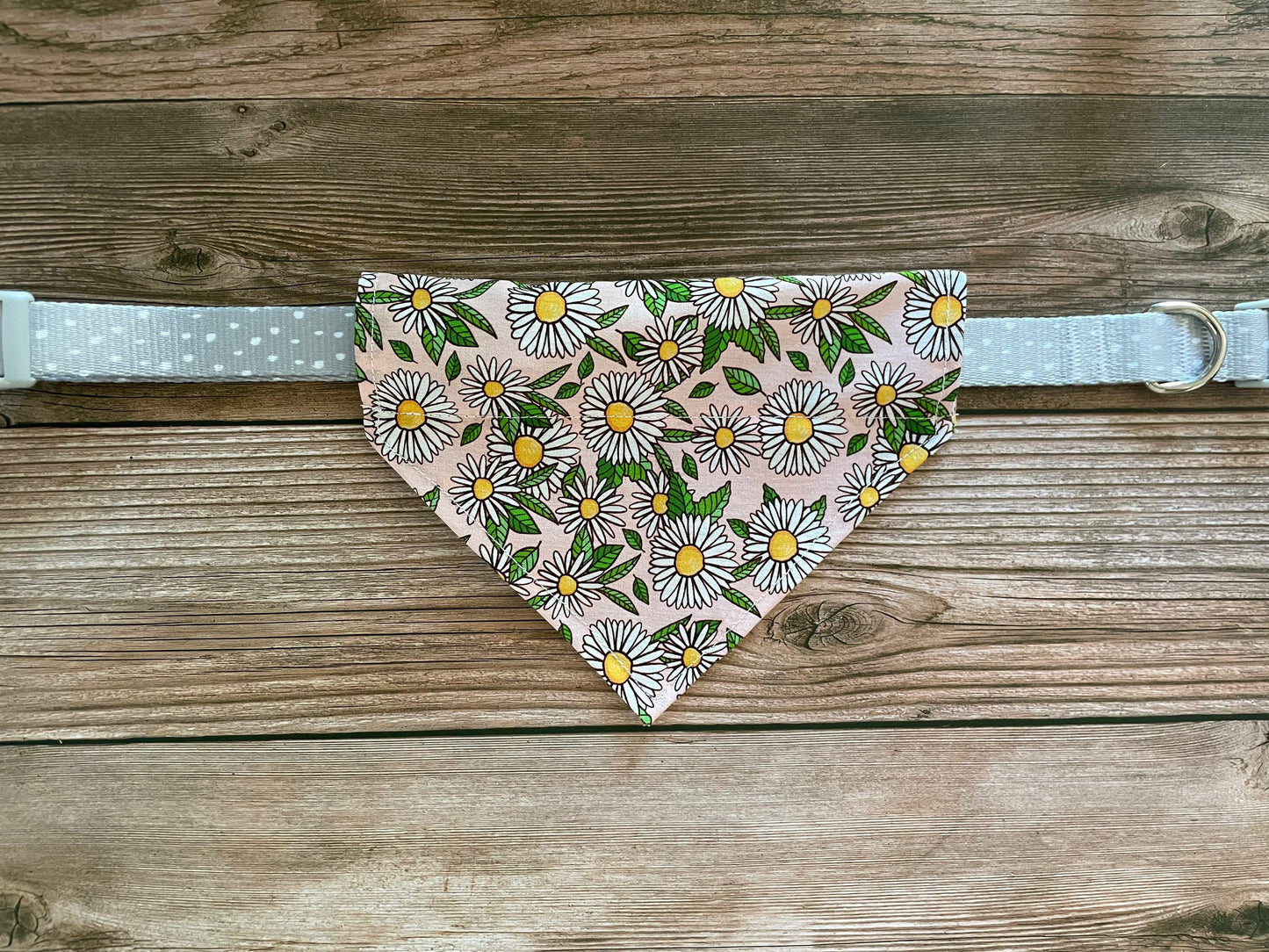 Pink Ditsy Summer Flower Dog Bandana
