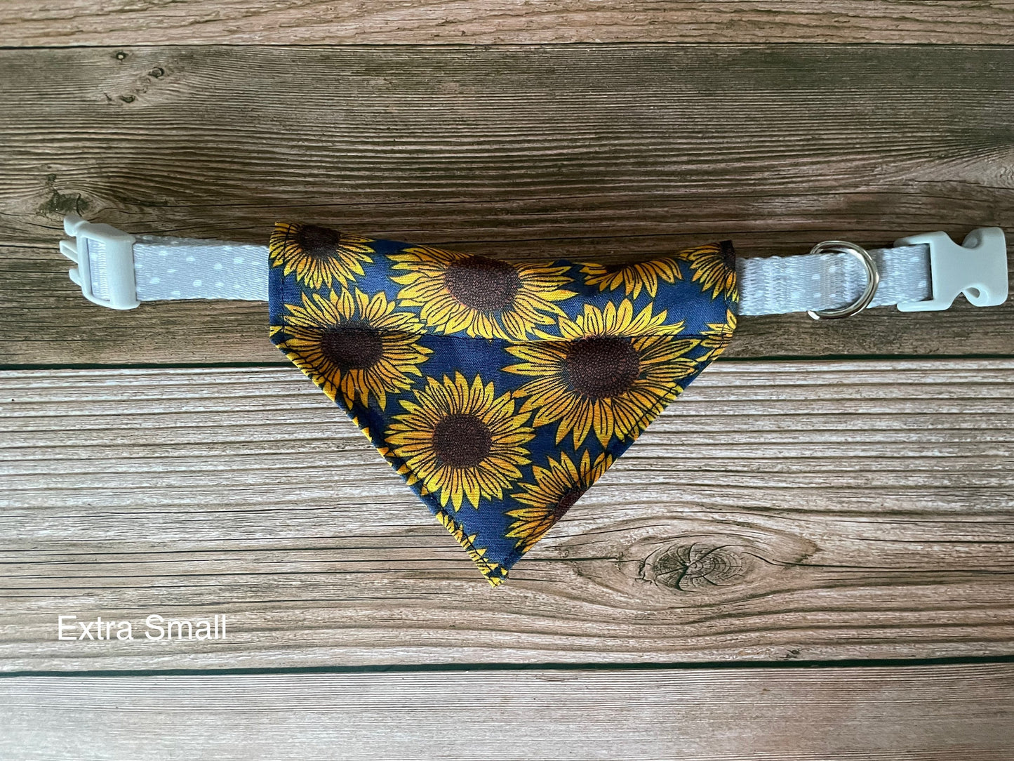 Summer Sunflower Navy Dog Bandana