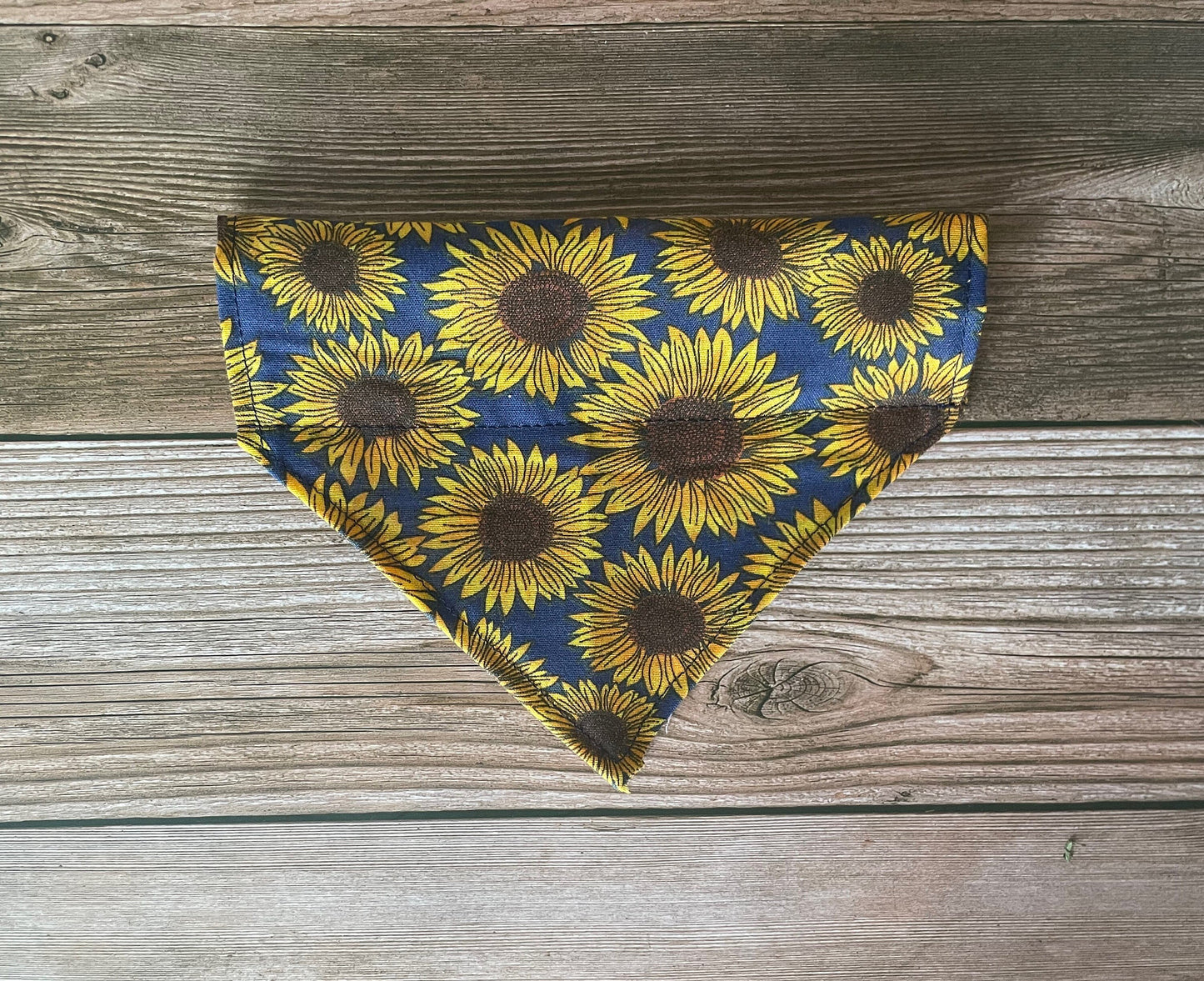 Summer Sunflower Navy Dog Bandana