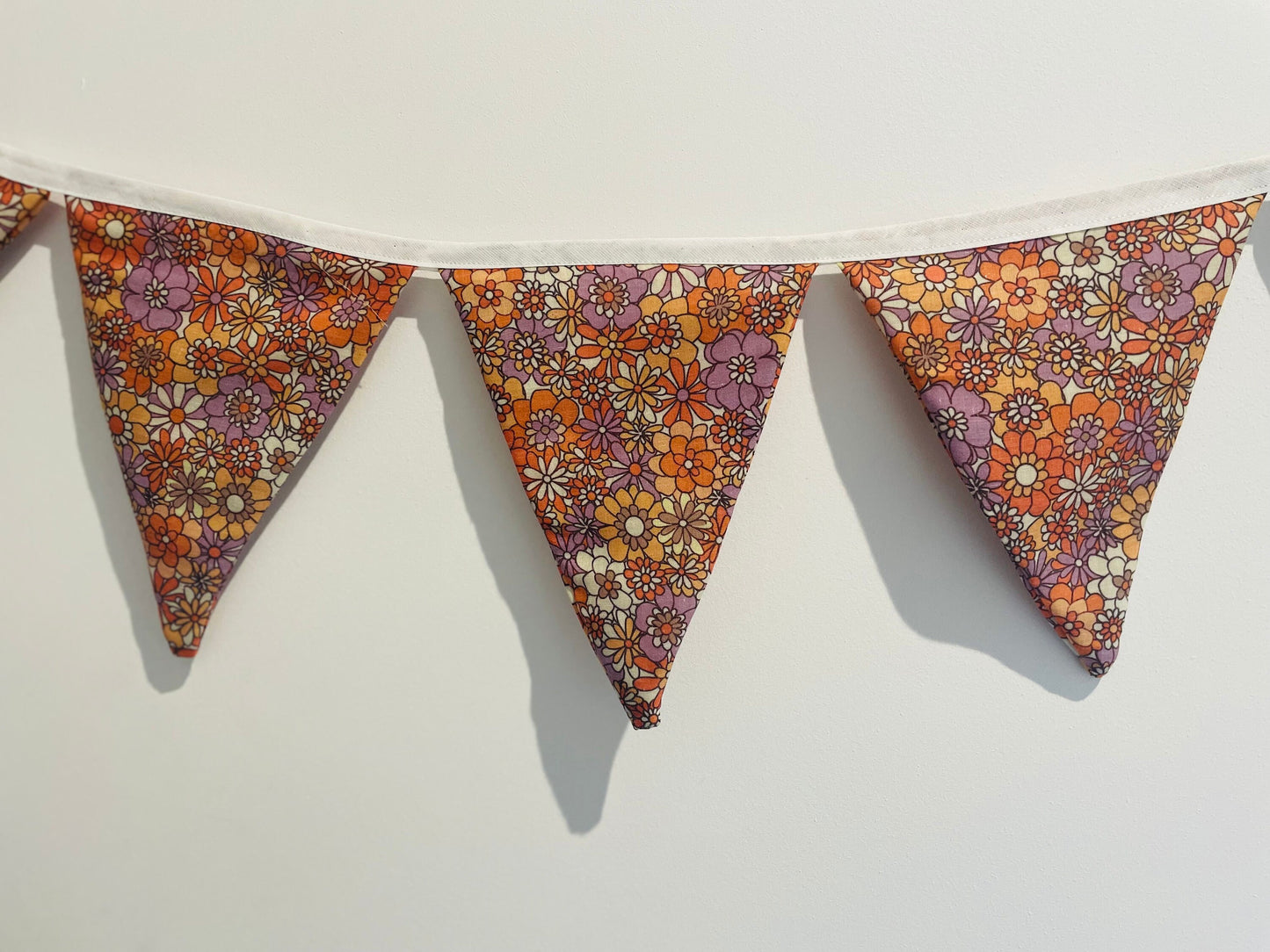Retro Floral Pattern Bunting