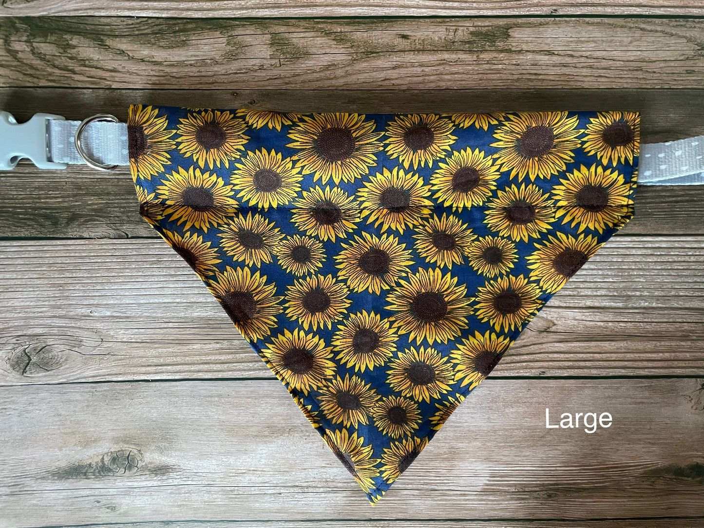 Summer Sunflower Navy Dog Bandana