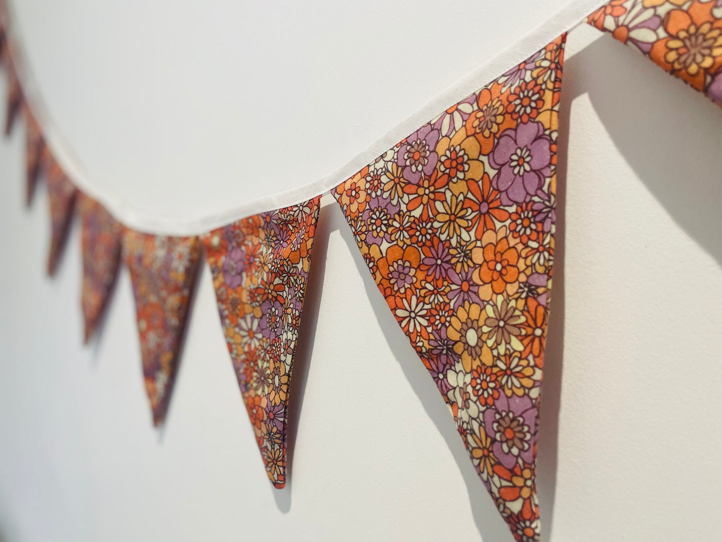 Retro Floral Pattern Bunting