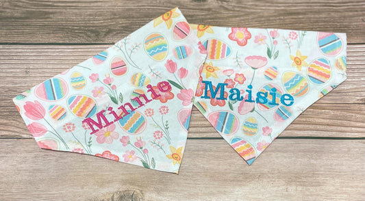 Personalised Easter and Spring Dog Bandana
