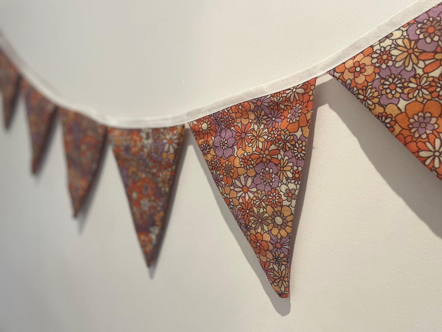 Retro Floral Pattern Bunting