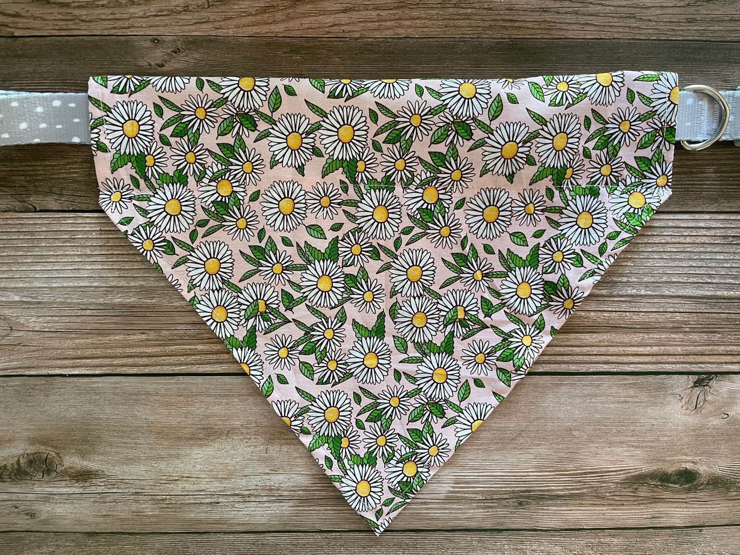 Pink Ditsy Summer Flower Dog Bandana