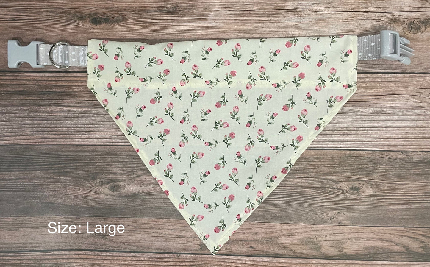 Rose Floral Print Dog Bandana