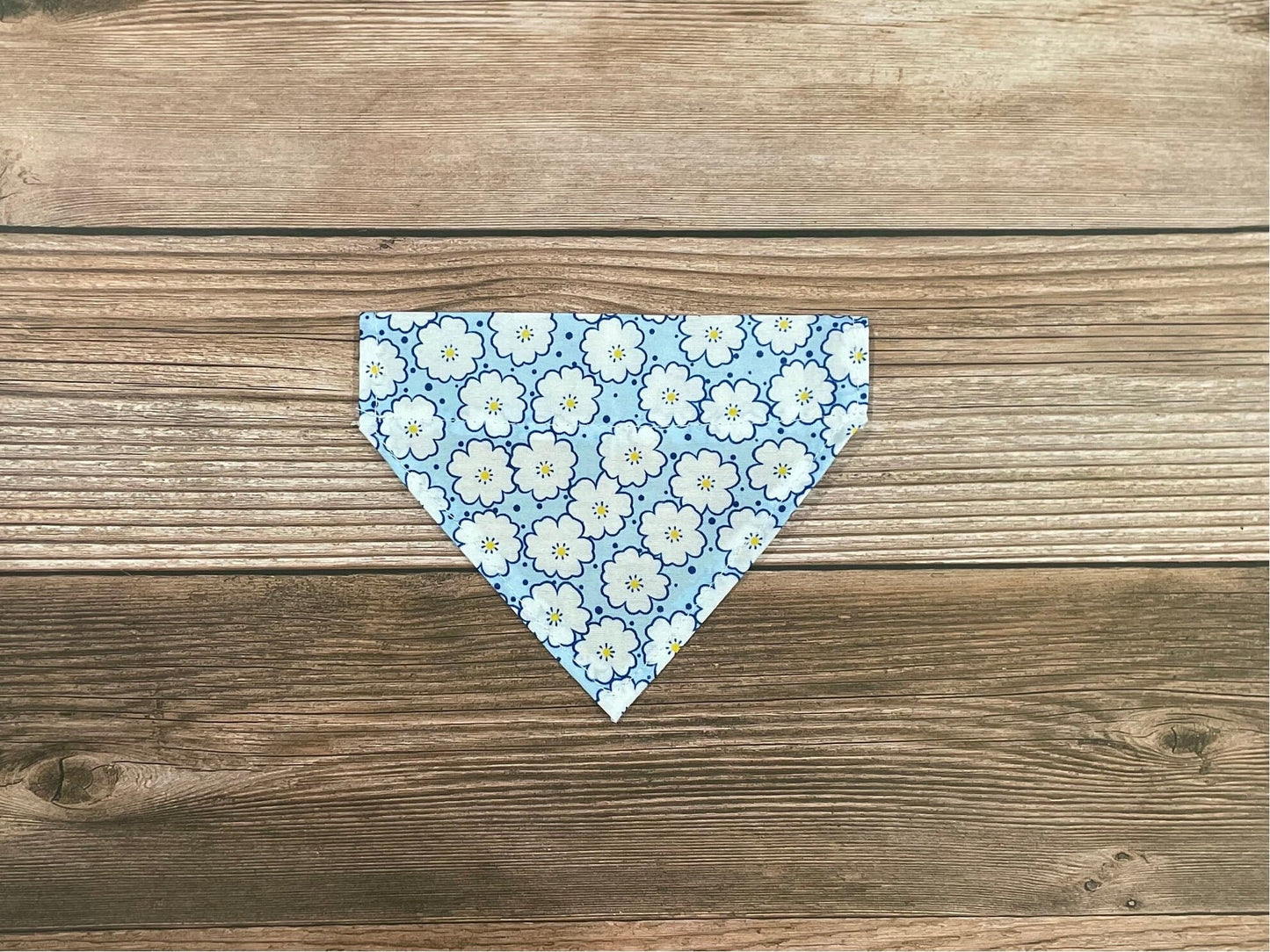 Blue Summer Flower Dog Bandana