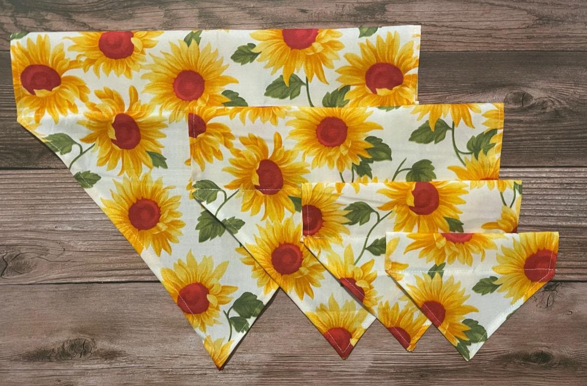 Personalised Sunflower Summer Print Bandana