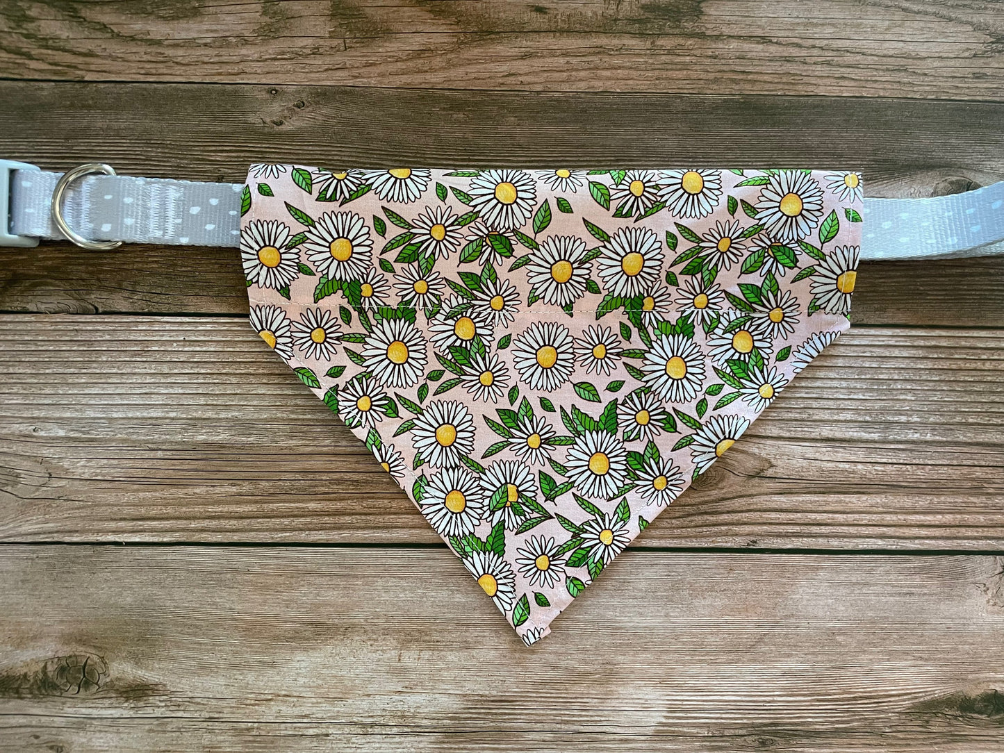 Pink Ditsy Summer Flower Dog Bandana